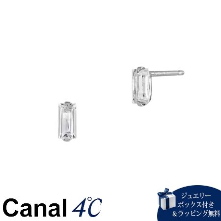 乐天商城 - 【SALE】【無料ラッピング】カナルヨンドシー Canal 4℃ カナル4℃ プラチナ ピアス ホワイトトパーズブランド正規品新品ギフトプレゼント人気おすすめ誕生日記念日クリスマス 送料無料