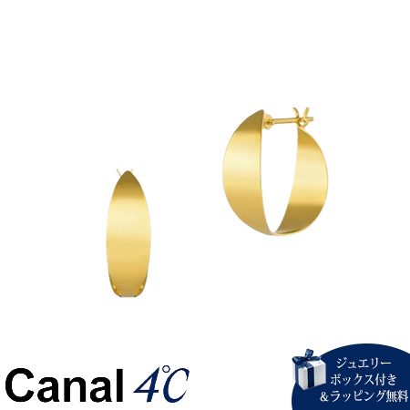 乐天商城 - カナルヨンドシー Canal 4℃ カナル4℃ ピアス K10イエローゴールド フープ レディース