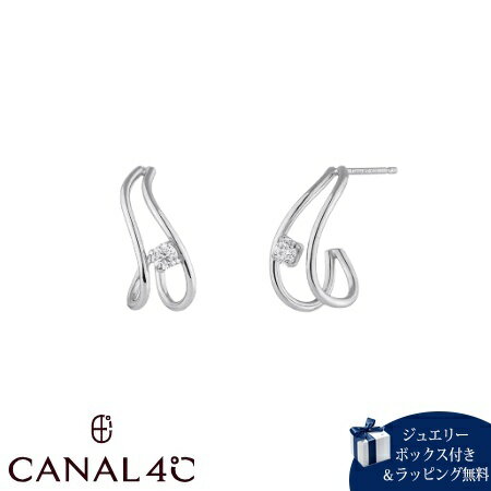 乐天商城 - 【無料ラッピング】 カナルヨンドシー Canal 4℃ カナル4℃ ピアス シルバー EARFLOW シンプル キュービックジルコニア レディース ブランド 正規品 新品 ギフト プレゼント 人気 おすすめ 誕生日 記念日 クリスマス 送料無料