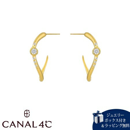 乐天商城 - 【無料ラッピング】 カナルヨンドシー Canal 4℃ カナル4℃ ピアス シルバー EARFLOW ライン フープ 曲線 キュービックジルコニア レディース ブランド 正規品 新品 ギフト プレゼント 人気 おすすめ 誕生日 記念日 クリスマス 送料無料
