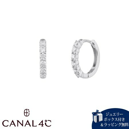  カナルヨンドシー Canal 4℃ カナル4℃ ピアス シルバー EARFLOW エタニティ フープ キュービックジルコニア レディース ブランド 正規品 新品 ギフト プレゼント 人気 おすすめ 誕生日 記念日 クリスマス 送料無料
