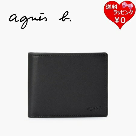【無料ラッピング】 アニエスベー agnes b 折財布 ウォレット ブラック ブランド ...