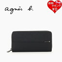 【送料無料】【ラッピング無料】アニエスベー agnes b 長財布 ラウンドジップロングウォレット ブラック ブランド 正規品 新品 ギフト プレゼント 人気 ...