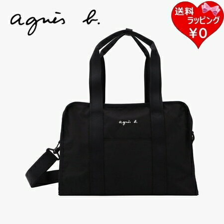 【無料ラッピング】 アニエスベー agnes b ボストンバッグ ショルダーバッグ 2way 軽量 ブラック レディース ブランド 正規品 新品 ギフト プレゼント 人気 おすすめ 誕生日 記念日 クリスマス 送料無料