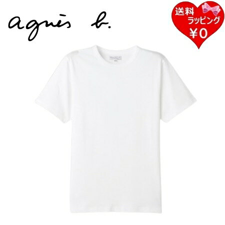 乐天商城 - 【無料ラッピング】 アニエスベー agnes b Tシャツ コットン メンズ 半袖 ホワイト 綿100% ブランド 正規品 新品 ギフト プレゼント 人気 おすすめ 誕生日 記念日 クリスマス 送料無料
