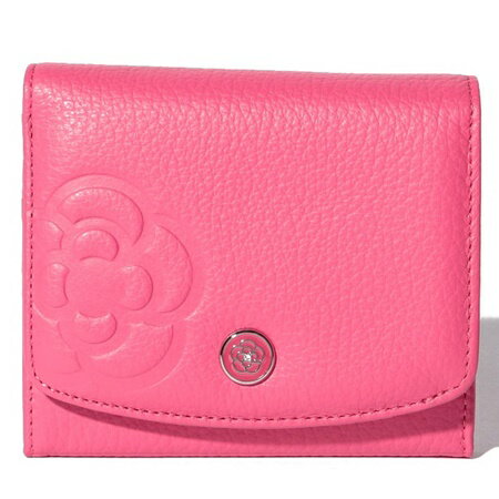 ■説明文イタリアのシュリンクレザーを使用した2つ折り財布。表面に花柄のデボス加工を施し、さりげないポイントに。シンプルなデザインだからトレンドレスで長く愛用できるのも魅力です。■サイズサイズF　縦10　横11　幅2.5■素材牛革イタリアのシュリンクレザーを使用した2つ折り財布☆