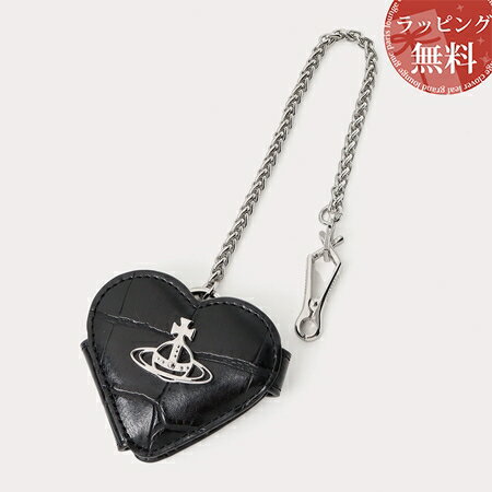 【送料無料】【ラッピング無料】ヴィヴィアンウエストウッド Vivienne Westwood キーホルダー JOHANNA ミラー付クロコハートキーホルダー ブラック メンズ レディース ブランド 正規品 新品 ギフト プレゼント 人気 おすすめ