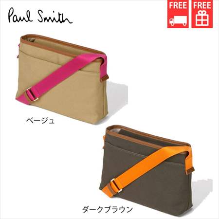 ポールスミス Paul Smith ショルダーバッグ キャンバスロゴ