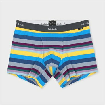 ポールスミス マルチストライプボクサー ブルー L