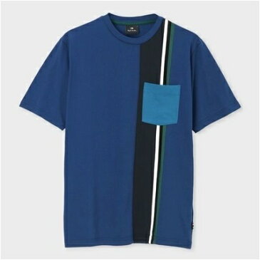 ポールスミス ストライプスウィッチ Tシャツ S ブルー