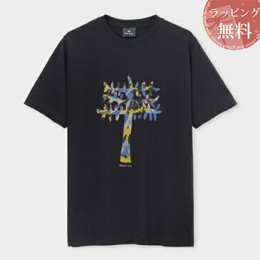 ポールスミス Tシャツ メンズ Tree グラフィック プリント ブラック L Paul Smith