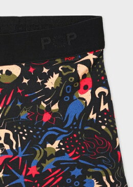 ポールスミス ボクサーパンツ Space Skull プリント ローライズ レッド L Paul Smith