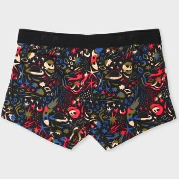 ポールスミス ボクサーパンツ Space Skull プリント ローライズ レッド L Paul Smith