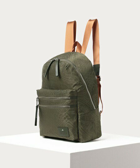 ヴィヴィアンウエストウッド リュック　ラインORBエンボス　カーキ Vivienne Westwood ヴィヴィアン ウエストウッド