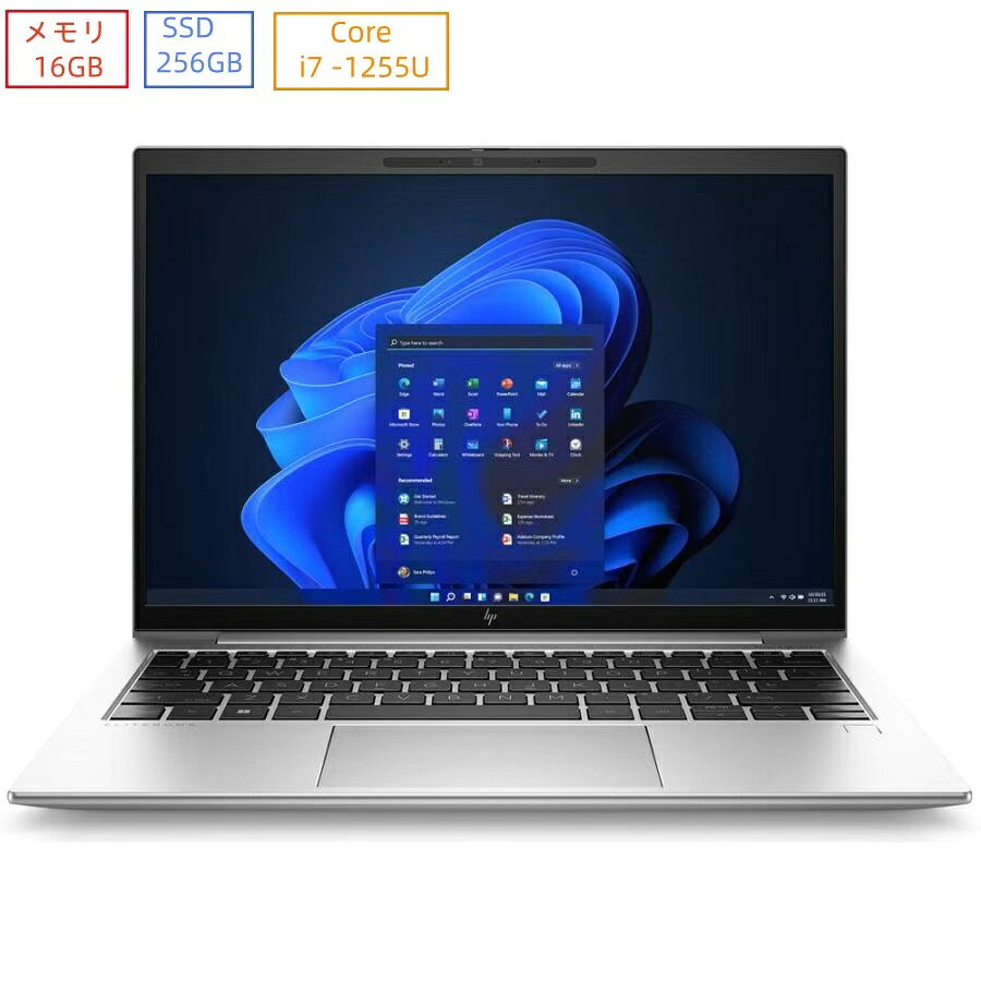 hp(エイチピー) ノートパソコン EliteBook 830 G9/13.3型/Core i7-1255U/メモリ 16GB/SSD 256GB/Windows 11 Pro/シルバー/展示品