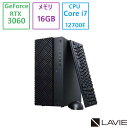 NEC(日本電気) デスクトップパソコン NEC LAVIE GX GX750/EAB PC-GX750EAB/Core i7/16GB/1TB/GeForce RTX 3060/アウトレット品/展示品