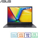 展示品ASUS(エイスース) ノートパソコン ASUS Vivobook 14X インディーブラック K3405VA-LY029W/Core i9/16GB/1TB/14.0型