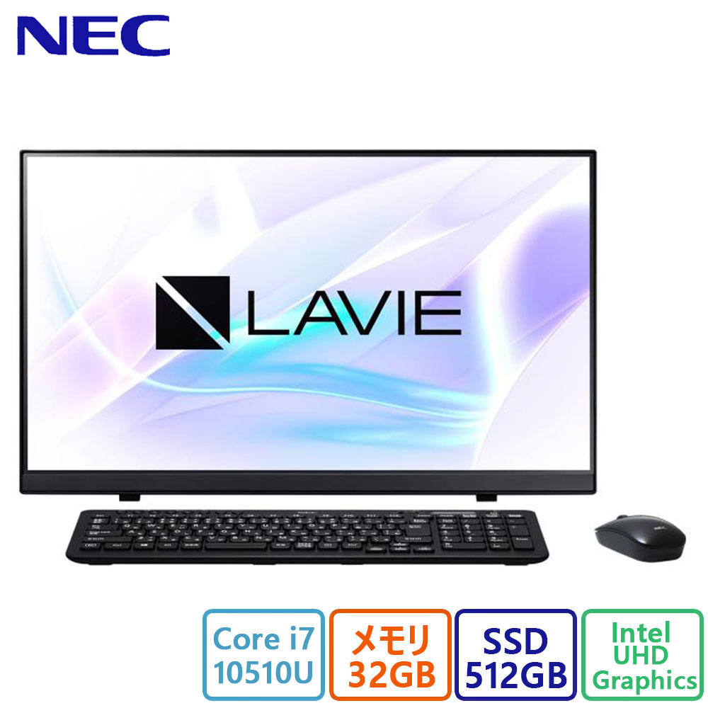 NEC(日本電気) デスクトップパソコン NEC LAVIE A23 A2365/BAB/Core i7/32GB/512GB/Win 11 Home/アウトレ...