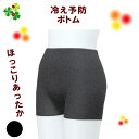 【4連休限定 クーポン&ポイント】 ボトム レディース ズボン下 あったかパンツ あったかい 1分丈 冷え予防 伸びる 柔らかい 裏起毛 グレー 杢グレーブラッ...