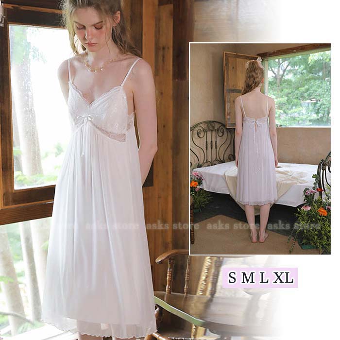 パジャマワンピース 可愛い レース付き 薄手 ルームウェア キャミソール ネグリジェ 部屋着 寝巻き レディースパジャマ 韓国風 大きいサイズ ナイトウェア 新作 パジャマ レディース 婦人パジャマ ゆったり ランジェリー 姫系 寝間着 女性 宮廷風 セクシー プレゼント