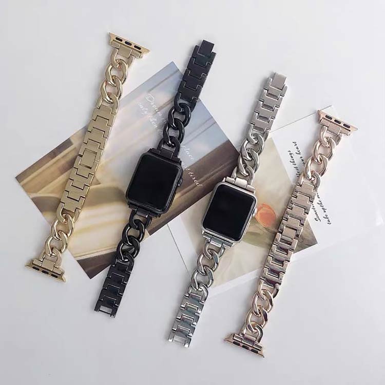 送料無料 アップルウォッチ バンド レディース チェーン スリム 替え 工具不要 女性 ベルト チェーンベルト 調整 簡単 替え 交換ベルト 38mm 41mm 40mm 42mm 44mm 45mm 49mm Series 1 2 3 4 5 6 7 8 9 SE applewatch 細 華奢 おしゃれ かわいい applewatch