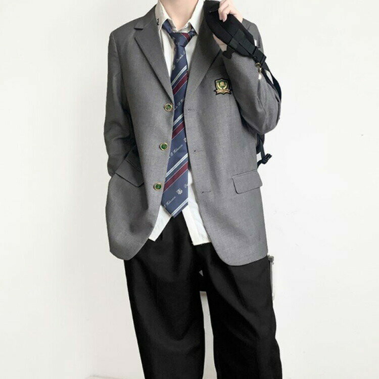 送料無料 4点セット ロングパンツ 卒業式 スクールジャケット 男子高校制服 スクールシャツ ネクタイ スーツ 学生服 学生服 ブレザー 無地 高校生 コート フォーマル 大きいサイズ スクール 文化祭 入学式 学生服 男子中学生