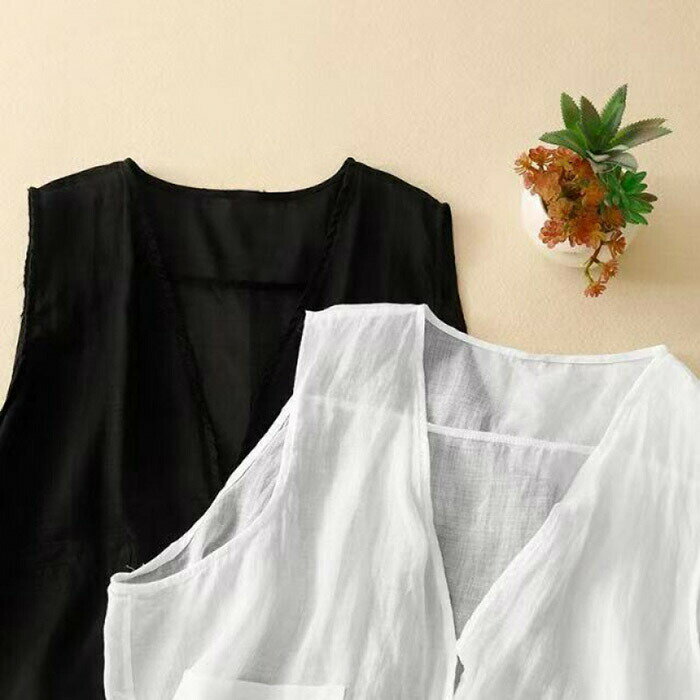 Allegra K モックネック ルーシュトップ レディース ノースリーブ メッシュ 夏用 クロップド カジュアル タンクトップ ダークブルー XS