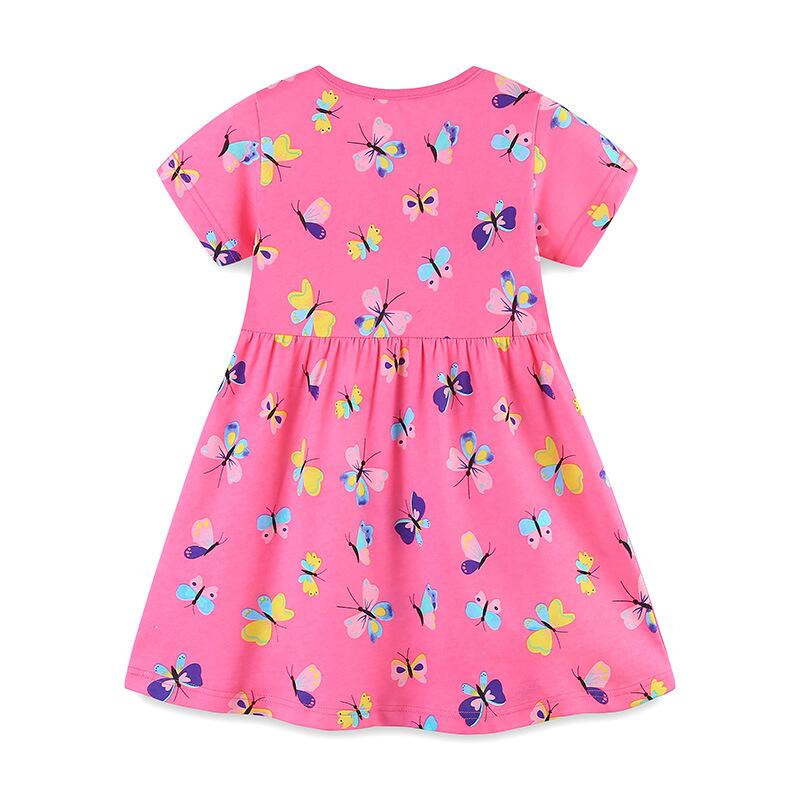 送料無料 女の子 ワンピース 子供 夏服 可愛い 胡蝶 おしゃれ かわいい 洋服 ベビ...
