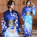 送料無料 浴衣 レディース ゆかた ブルー 和服 浴衣 セット 大人 可愛い 花火大会 女性 女の子 高校生 中学生 大学生 浴衣セット 単品 街着 お稽古 お花見 浴衣 作り帯 セット おしゃれ 洗える お祭り 可愛い リボン 和装 きもの お祭り 文化祭 盆踊り プレゼント 撮影用