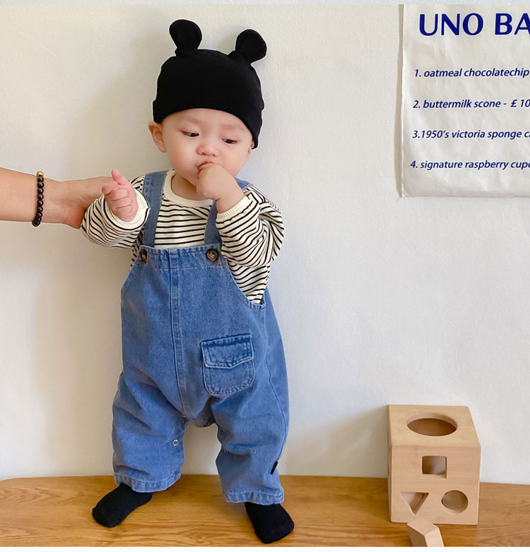 送料無料 ベビー サロペット パンツTシャツ ベビー服 2点セット 男の子 女の子 春夏秋 デニム パンツ キッズ セットアップ 子供服 赤ちゃん ジーンズ オーバーオール 日常服 カジュアル お出かけ 可愛い 通園