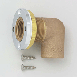 KVK 配管部品【Z705】ユニット取出し金具13(1/2) 青銅製〔GB〕