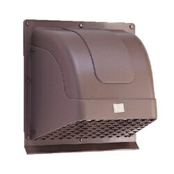 高須産業【WK-25B】25cm換気扇用ウェザーカバー(格子付・ブラウン)〔HI〕