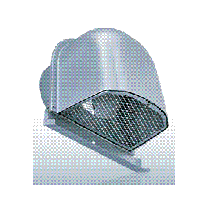 西邦工業【CFN125M】金網型・7×14ラス網・下部開閉タイプ・ワイド水切り付外壁用アルミ製換気口・深型..