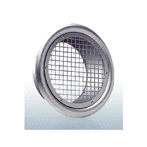 西邦工業【SE225】角パンチング型8□×PITCH10外壁用アルミ製換気口・フラットグリル〔HF〕