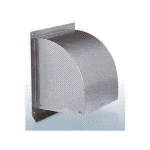 西邦工業【WCD200S】金網型3メッシュ・防火ダンパー付外壁用ステンレス製換気口・ウェザーカバー 受注生産〔HF〕