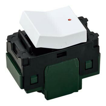 楽天家電と住設のイークローバーパナソニック 配線器具【WNS52422W】マットホワイト SO-STYLE 埋込パイロットスイッチC 3路 0.5A