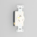Яアメリカン電機 【3210-L5-IV】白色 埋込コンセント 引掛形 20A 接地形2P 125V (NEMA L5-20)