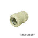 未来工業 【FPK-16Y(10個入)】ベージュ コネクタ (PF管用) サイズ16 適合ノック径φ27 ワンタッチ型