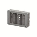未来工業 【CSW-3NYF】埋込スイッチボックス (平塗代付) 3個用(深形) プラスチック製セーリスボックス 3分スタット付