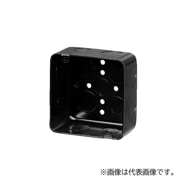 未来工業 【OF-MB-4N(25個入)】鉄アウトレットボックス 中形四角(深型) 側面ノックアウト22・28(25・31)×4