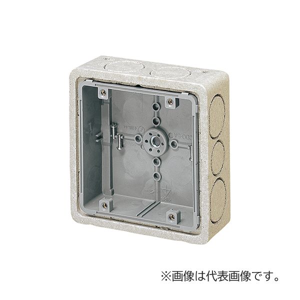 未来工業 【CDO-5BD】埋込四角アウトレットボックス (断熱カバー付) (10mm厚) 大形四角(深型) 3分スタット付 難燃タイプ