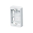 未来工業 【MSB-F1SSW】ホワイト 浅形モール用スイッチボックス (Fタイプ) 極浅形(深さ26mm) 1ヶ用