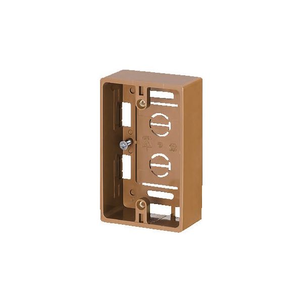 未来工業 【MSB-1B】茶 モール用スイッチボックス (ケーブル配線用露出スイッチボックス) 1ヶ用