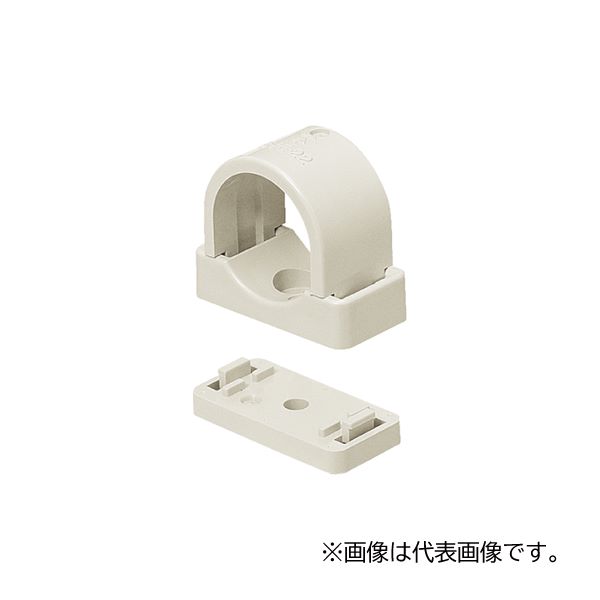 未来工業 【SVE-14M(50個入)】ミルキーホワイト VE台付サドル VE14用 スペーサー(5mm)付