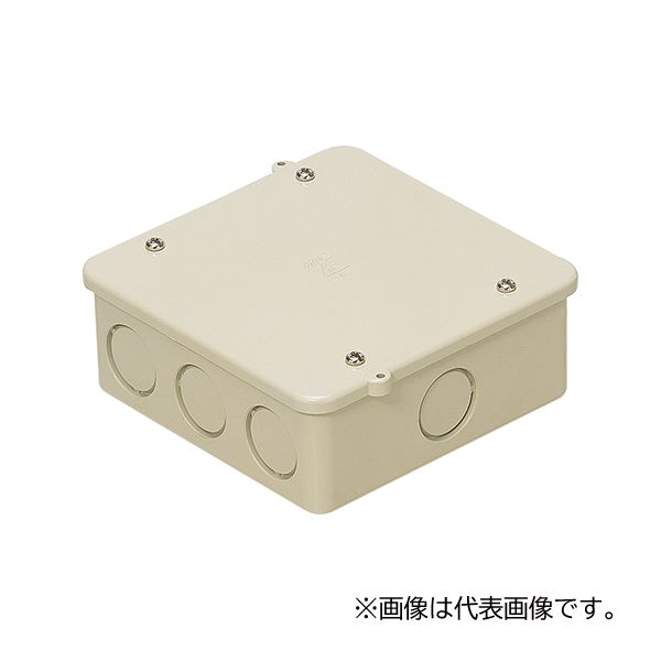 未来工業 【PVK-ALNJ】ベージュ PVKボックス 大形四角(浅型) ノック付