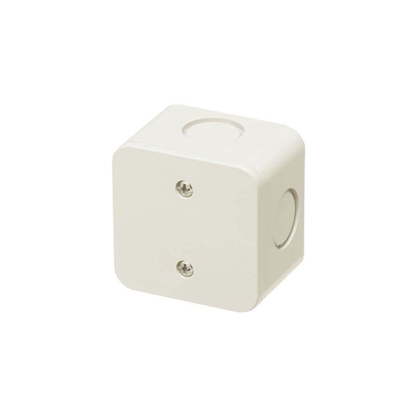 未来工業 【PVS-NM】ミルキーホワイト 露出用ミニボックス 側面ノック付 (φ27・22(25)×4)