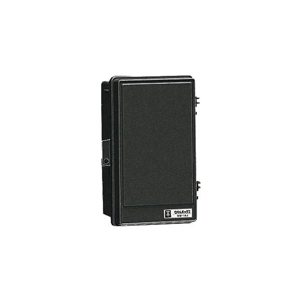 未来工業 【WB-1AOK】ブラック ウオルボックス (プラスチック製防雨ボックス) 屋根無(タテ型) Aタイプ 236×160×120 木板ベース付