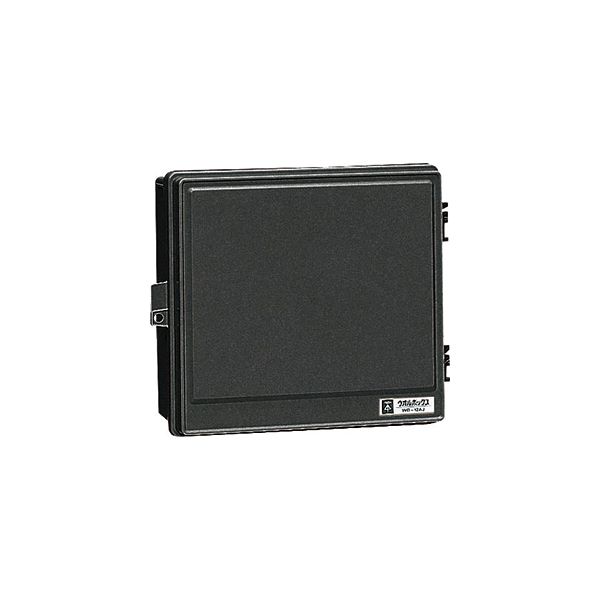 未来工業 【WB-12AOK】ブラック ウオルボックス (プラスチック製防雨ボックス) 屋根無(ヨコ型) Aタイプ 280×332×133 木板ベース付