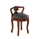 ###⊥クロシオ 【35267】(4954877352679) ブラウン ヴァーサ 背付ラウンドチェア 完成品