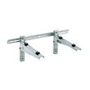####バクマ工業 【B-KBM-L】室外ユニット用据付架台 壁面用架台 (ブラケットタイプ) 溶融亜鉛メッキ仕上げ W=70〜690 D=140〜400〔HE...